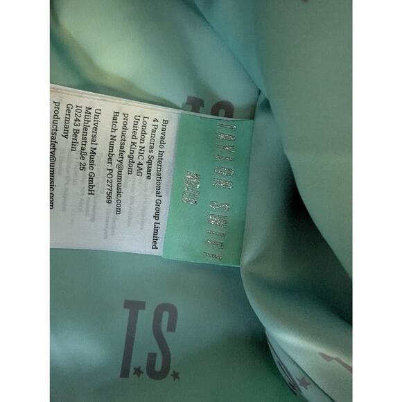 Taylor Swift Size M/L Faux Fur Coat The Life of a Showgirl Mint Jacket ASO TS - Picture 7 of 13